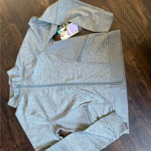 Gray Zip-Up Jacket for girls size x large